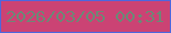 文字の大きさ：2、枠の色：4e66dd、背景の色：cb4374、文字の色：6f8676 無料ブログパーツのブログ時計