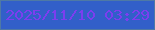 文字の大きさ：4、枠の色：4e79a5、背景の色：325fc9、文字の色：7c3eef 無料ブログパーツのブログ時計