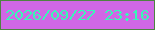文字の大きさ：3、枠の色：4e8341、背景の色：d067e5、文字の色：39f7b7 無料ブログパーツのブログ時計