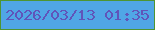 文字の大きさ：3、枠の色：4e9533、背景の色：50a6e6、文字の色：6054ba 無料ブログパーツのブログ時計