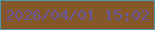 文字の大きさ：2、枠の色：4e98ad、背景の色：845729、文字の色：6a57a1 無料ブログパーツのブログ時計
