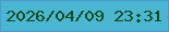 文字の大きさ：1、枠の色：4e98cd、背景の色：49b6d3、文字の色：18491a 無料ブログパーツのブログ時計