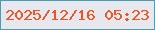 文字の大きさ：2、枠の色：4e9baf、背景の色：e6e8ed、文字の色：ed5323 無料ブログパーツのブログ時計