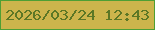 文字の大きさ：5、枠の色：4e9f34、背景の色：ccb54c、文字の色：5c7725 無料ブログパーツのブログ時計