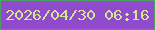 文字の大きさ：1、枠の色：4e9f66、背景の色：904bcd、文字の色：d4e694 無料ブログパーツのブログ時計