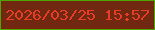 文字の大きさ：1、枠の色：4ea400、背景の色：712810、文字の色：e73c26 無料ブログパーツのブログ時計