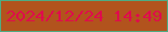 文字の大きさ：5、枠の色：4eab82、背景の色：b2531d、文字の色：df0c4c 無料ブログパーツのブログ時計