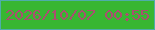 文字の大きさ：3、枠の色：4eadaa、背景の色：38b632、文字の色：ab4e70 無料ブログパーツのブログ時計
