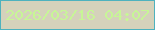 文字の大きさ：1、枠の色：4eb2be、背景の色：d5d2bb、文字の色：c7f696 無料ブログパーツのブログ時計