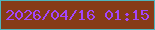 文字の大きさ：3、枠の色：4eb5bc、背景の色：863b17、文字の色：a445fb 無料ブログパーツのブログ時計