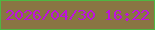 文字の大きさ：5、枠の色：4eb642、背景の色：897543、文字の色：be12dd 無料ブログパーツのブログ時計
