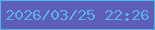 文字の大きさ：1、枠の色：4eb8e5、背景の色：5e5dba、文字の色：5ab0ef 無料ブログパーツのブログ時計