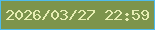 文字の大きさ：1、枠の色：4ebbed、背景の色：7d944c、文字の色：e7eeb2 無料ブログパーツのブログ時計