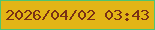 文字の大きさ：1、枠の色：4ec570、背景の色：e3b516、文字の色：7a3115 無料ブログパーツのブログ時計