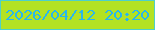 文字の大きさ：4、枠の色：4ed0c9、背景の色：b3e223、文字の色：29b7ed 無料ブログパーツのブログ時計