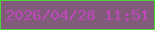 文字の大きさ：5、枠の色：4ed33f、背景の色：815c7a、文字の色：be48b9 無料ブログパーツのブログ時計