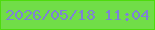 文字の大きさ：3、枠の色：4edb0d、背景の色：71dd48、文字の色：7e81d5 無料ブログパーツのブログ時計