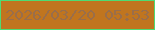 文字の大きさ：3、枠の色：4edb73、背景の色：c0751f、文字の色：9a6e4a 無料ブログパーツのブログ時計