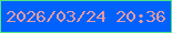 文字の大きさ：4、枠の色：4ee784、背景の色：0161fd、文字の色：e09ba3 無料ブログパーツのブログ時計