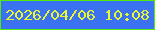 文字の大きさ：4、枠の色：4eec07、背景の色：3a72f1、文字の色：e8f932 無料ブログパーツのブログ時計