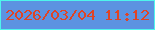 文字の大きさ：5、枠の色：4ef5ec、背景の色：5c93e1、文字の色：df4425 無料ブログパーツのブログ時計