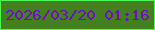 文字の大きさ：1、枠の色：4efa50、背景の色：438120、文字の色：730ac8 無料ブログパーツのブログ時計