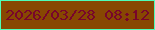 文字の大きさ：2、枠の色：4efcb8、背景の色：874702、文字の色：78052b 無料ブログパーツのブログ時計