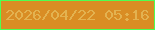 文字の大きさ：1、枠の色：4efe52、背景の色：d98d24、文字の色：e3b250 無料ブログパーツのブログ時計