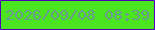 文字の大きさ：4、枠の色：4f00bb、背景の色：4be520、文字の色：6b9890 無料ブログパーツのブログ時計