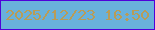 文字の大きさ：1、枠の色：4f01d9、背景の色：69b1db、文字の色：b99c57 無料ブログパーツのブログ時計