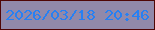 文字の大きさ：2、枠の色：4f0605、背景の色：9189aa、文字の色：2780f3 無料ブログパーツのブログ時計
