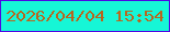 文字の大きさ：2、枠の色：4f06e3、背景の色：16f6d6、文字の色：b8661e 無料ブログパーツのブログ時計