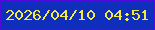 文字の大きさ：3、枠の色：4f0bda、背景の色：102ebc、文字の色：f3ea46 無料ブログパーツのブログ時計
