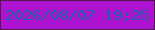 文字の大きさ：1、枠の色：4f1847、背景の色：af13d2、文字の色：225ea3 無料ブログパーツのブログ時計