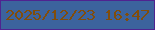 文字の大きさ：4、枠の色：4f2390、背景の色：3c639d、文字の色：814d0b 無料ブログパーツのブログ時計
