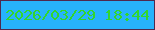 文字の大きさ：3、枠の色：4f294f、背景の色：27b3fc、文字の色：32d62c 無料ブログパーツのブログ時計