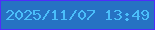 文字の大きさ：4、枠の色：4f2dfa、背景の色：2672c3、文字の色：4abefa 無料ブログパーツのブログ時計
