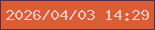 文字の大きさ：1、枠の色：4f2f51、背景の色：da5d35、文字の色：e9c5c0 無料ブログパーツのブログ時計