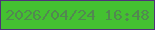 文字の大きさ：2、枠の色：4f3279、背景の色：44c131、文字の色：528851 無料ブログパーツのブログ時計