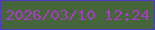 文字の大きさ：1、枠の色：4f39c2、背景の色：45663b、文字の色：aa3bc5 無料ブログパーツのブログ時計