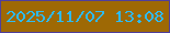 文字の大きさ：1、枠の色：4f3f9d、背景の色：9e6905、文字の色：2dbbf4 無料ブログパーツのブログ時計