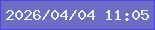 文字の大きさ：1、枠の色：4f44e9、背景の色：6d6dc6、文字の色：e6f2db 無料ブログパーツのブログ時計