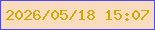 文字の大きさ：1、枠の色：4f48ed、背景の色：f9dbbe、文字の色：d0a806 無料ブログパーツのブログ時計