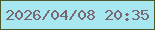 文字の大きさ：2、枠の色：4f592d、背景の色：a7e7f0、文字の色：7a6670 無料ブログパーツのブログ時計