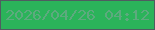 文字の大きさ：2、枠の色：4f5c60、背景の色：2bb35a、文字の色：5daa7e 無料ブログパーツのブログ時計