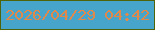 文字の大きさ：2、枠の色：4f6408、背景の色：47a5cc、文字の色：e0894a 無料ブログパーツのブログ時計
