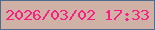 文字の大きさ：3、枠の色：4f6c8f、背景の色：cfb2a5、文字の色：f91e81 無料ブログパーツのブログ時計