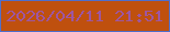 文字の大きさ：3、枠の色：4f6fcb、背景の色：bf500e、文字の色：9e56a2 無料ブログパーツのブログ時計