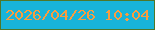 文字の大きさ：5、枠の色：4f7729、背景の色：18b4d9、文字の色：f99d3e 無料ブログパーツのブログ時計