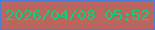 文字の大きさ：3、枠の色：4f7ad6、背景の色：b8665e、文字の色：0bd17e 無料ブログパーツのブログ時計